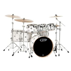 PDP by DW Concept Maple by DW 7-Piece Shell Pack Pearlescent White