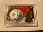 2019 American Silver Eagle In Holiday Gift Holder #21921ah