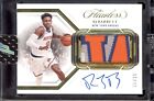 RJ BARRETT 2022-23 PANINI FLAWLESS GAME USED 3-COLOR PATCH AUTO 6/10 GOLD
