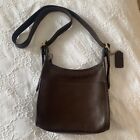 Vintage Coach brown leather legacy small zip bag crossbody
