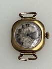 Vintage Elgin 3/0s Swivel Lugs Case Military Wristwatch . 1918. Swivel Attached