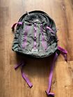 North Face Surge II Backpack Hike Camp Outdoors Tactical Gear Gray Hidden Pocket