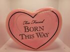 TOO FACED BORN THIS WAY HEART SHAPED COSMETIC MAKEUP TRAVEL CASE BAG NEW