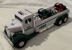 2022 Hess Flatbed Toy Truck with 2 Hot Rods Lights & Sounds
