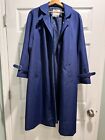 VTG Astor One Beltless Womens Trench Coat Lined  22 Chest 40L  Fits As XL
