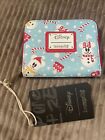 Loungefly Holiday Mickey & Minnie Snowman AOP Loungefly Wallet NWT