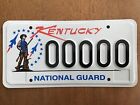 1990 Kentucky National Guard SAMPLE ( #s wrong color) License Plate Tag error
