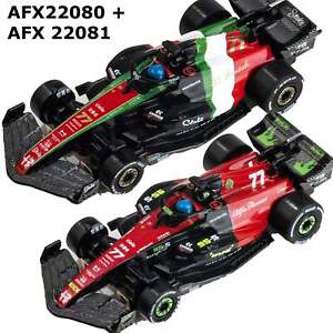 AFX Alfa Romeo F1 Monza Spa HO Slot Car 22080 22081 Two Cars Formula One