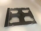 10 NEW 10.4MM Double CD Jewel Cases w/2CD Black Tray Assembled,2CDBLK Free S&H
