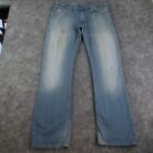 Levis Jeans Men 34x34 Blue 527 Bootcut American Preppy Medium Wash Cotton Denim
