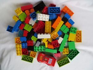 LEGO Duplo Brick Preschool Building Blocks Loose Parts Bulk Mixed Lot 82 Pieces