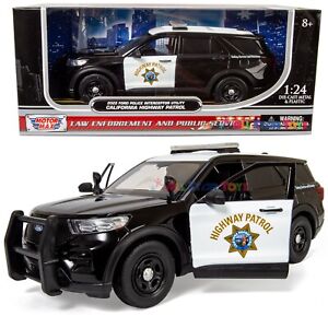 2022 FORD POLICE INTERCEPTOR UTILITY CA Highway Patrol CHP 1/24 MOTORMAX 76991