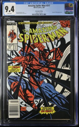 The Amazing Spider-Man #317 CGC 9.4 Todd McFarlane Cover Newsstand Ed 4401741010