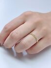 14k Gold Fancy Yellow Gold Micro Cuban Link Authentic Ring Size 6, 7 or 8