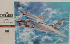 U.S. NAVY/MARINES F-8E CRUSADER HASEGAWA 1:48 SCALE PLASTIC MODEL AIRPLANE KIT