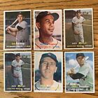 1957 Topps Baseball Lot Of 56 Cards (47 Different), Low Grade/Fillers