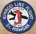 USN Navy Facility / RAF St. Mawgan Patch USA England NIMROD LINE FLIGHT NO FLY