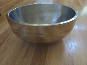 Vollrath 46568 Oval Double Wall Stainless Steel Mixing Bowl 13.5