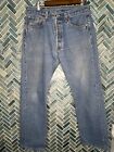 VINTAGE MENS LEVIS 501XX 100% COTTON JEANS MADE IN USA TAG 33X32, MEASURE 32X30