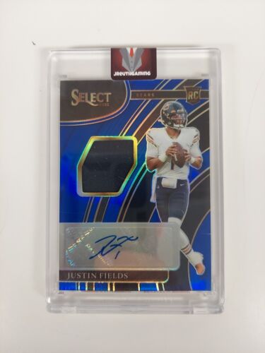 2021 Panini Select JUSTIN FIELDS RC Rookie RPA Patch Auto Blue /60 Panini Sealed