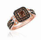LeVian 14K Rose Gold Chocolate Diamond 0.80 cts Cocktail Ring Size 7