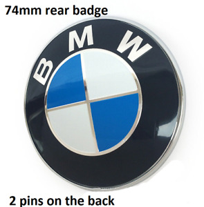 Original BMW 74mm  Car back boot Rear Trunk Emblem Badge hood  Logo Genune (For: 2017 BMW)