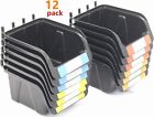 12 PACK Black Pegboard Parts Storage Tool Organize Hardware Part Accessories New
