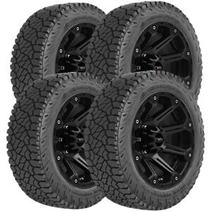 (QTY 4) 285/45R22 Venom Power Trail Hunter ATS 114H XL Black Wall Tires (Fits: 285/45R22)