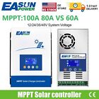 MPPT 60A 80A 100A Solar Charge Controller 12V 24V 36V 48V DC Battery Regulator