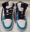 Pre-Owned Nike Air Jordan 1 Mid Hornets Size 9.5 554724-415 No Original Box