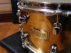 MAPEX Limited Edition 500 Brass Snare Drum Power Hoop Good
