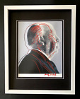 ANDY WARHOL + RARE 1984 SIGNED ALFRED HITCHCOCK PRINT MATTED AND FRAMED