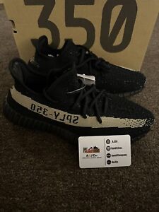 Size 8 - Adidas Yeezy Boost 350 V2 Core Black Green DEADSTOCK