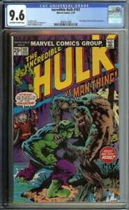 INCREDIBLE HULK #197 CGC 9.6 OW/WH PAGES // MAN-THING APP MARVEL 1976