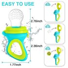 Baby Food Feeder Fresh 2Pk Fruit Feeder Pacifier 6 Different Sized Silicone