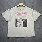 Vintage Sonic Youth Shirt Mens XL Gray Y2K Sound Was Double Band Tee RARE Goo
