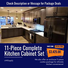 Kitchen Cabinets SET Graphite Shaker Cabinet Plywood Construction Wood 11 Piece