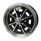 EMPI Sprintstar Wheel, Black with Polished Lip 5 Wide 4 on 130mm Dunebuggy & VW