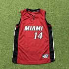 Fanatics NBA Basketball Miami Heat Tyler Herro #14 Red Jersey Size Youth Medium