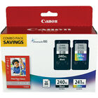 Genuine Canon PG-240XL / CL-241XL Ink Cartridge Combo Pack with GP-502 Paper