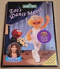 NEW Sesame Street - Zoe's Dance Moves (DVD, 2003) w/CD Sampler, Paula Abdul