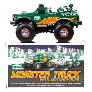 2007 Hess Monster Truck with 2 Motorcycles