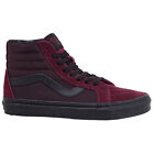 VANS Sk8-Hi Reissue Twill High Top Skate Shoes Mens & Womens Size, Burgundy Red