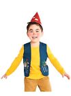 Hyde & Eek Gnome Toddler Costume Blue Red Halloween Dress Up Hat Vest New 3T