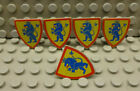 (H6/9) LEGO 5x 3846p4g Sign Knight Castle 1584 6016 6017 6041 6067 6080 6081