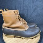 LL Bean Duck Boots Mens Size 11 M Maine Hunting Usa Made Tan Brown Classic
