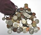 2lb. Lot of Mixed, Circulated Foreign Coins In Gift Bag