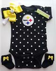 Steelers baby/newborn clothes Steelers baby gift Pittsburgh football baby girl