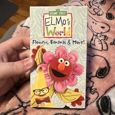 Sesame Street Elmo’s World Flowers Bananas More VHS Vintage Video Tape Tested