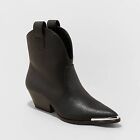 Women's Henley Ankle Western Boots - Universal Thread Black 8.5